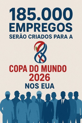  vagas H-2B, Copa do Mundo 2026, empregos temporários EUA, trabalho sazonal, hospitalidade, limpeza de arenas, montagem de estandes, logística, motorista, catering