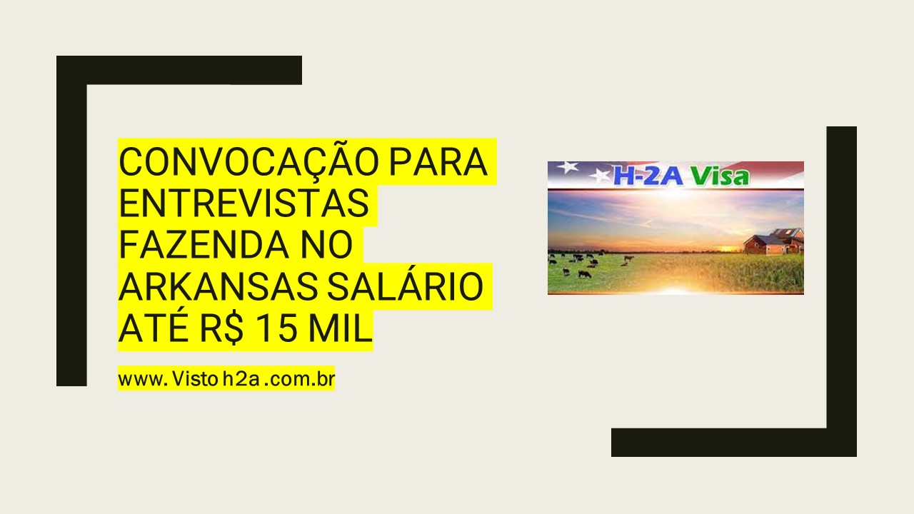 Convocaçao para entrevistas Fazenda no Arkansas salário até R$ 15 mil.jpg